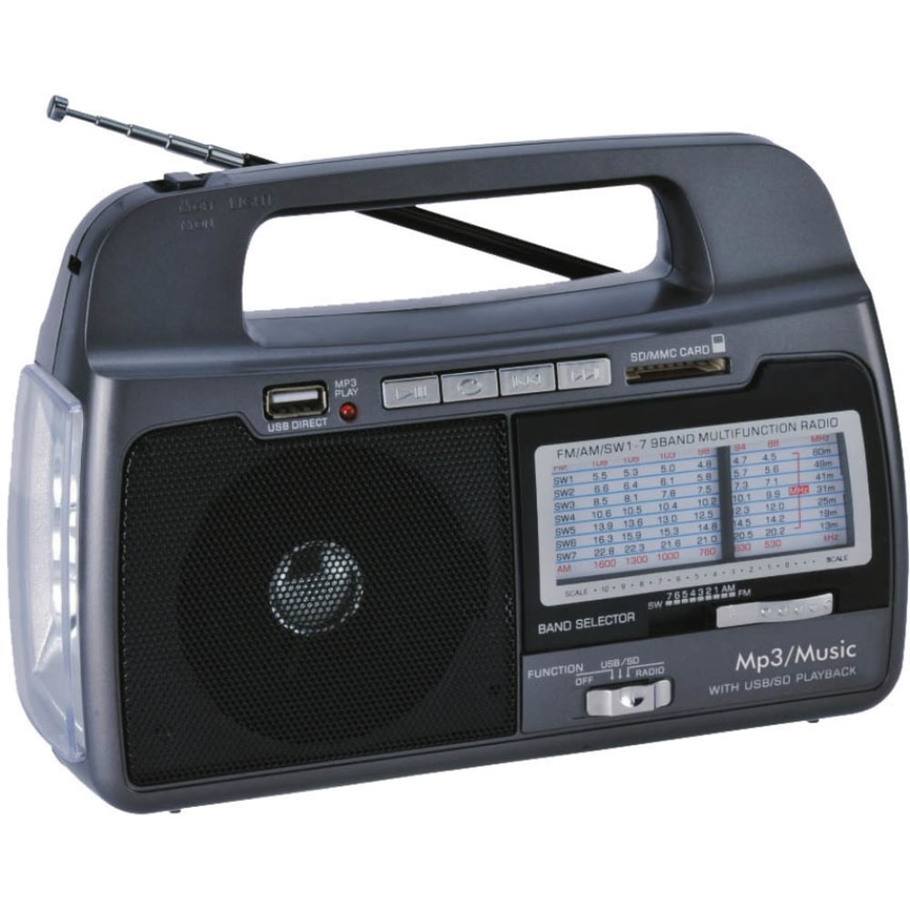 Supersonic 9 Band AM/FM/SW1-7 Portable Radio - 3 x D MPN:SC-1082