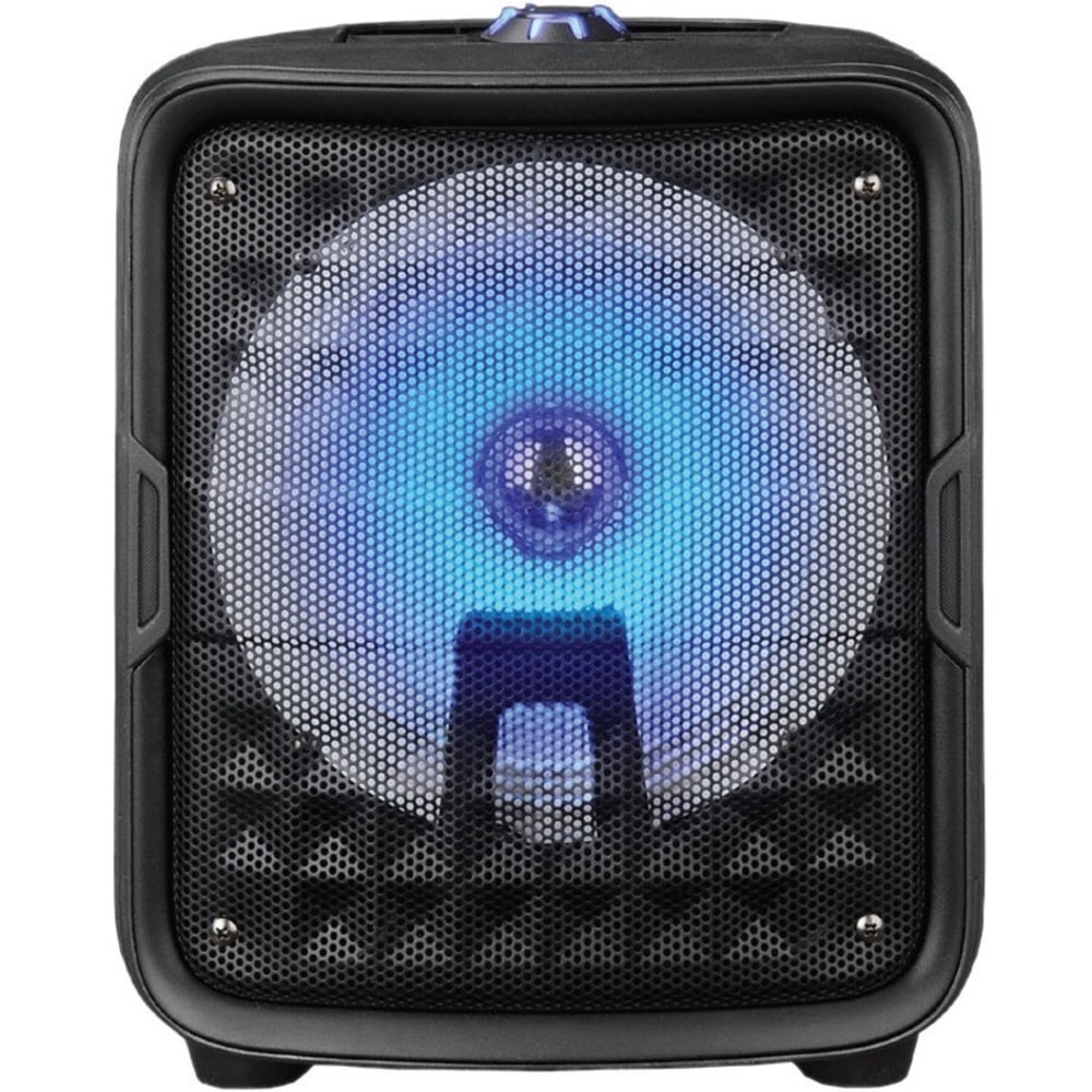 IQ Sound IQ-6608DJBT Portable Bluetooth Speaker System - 15 W RMS - Black - 90 Hz to 20 kHz - Battery Rechargeable - USB MPN:IQ-6608DJBT- BLACK