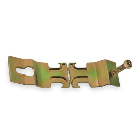Channel Angler Pipe Clamp, 2 In, Gold, PK10 MPN:C109 2
