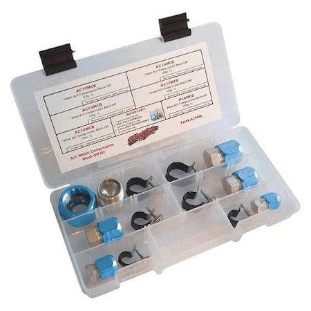 Compression Block Off Kit, 6 Pieces MPN:AC90M