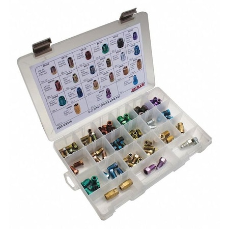 Brake Line Fitting, Assortment, 3/16