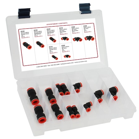 Fuel Line Union Assortment, Nylon MPN:K555