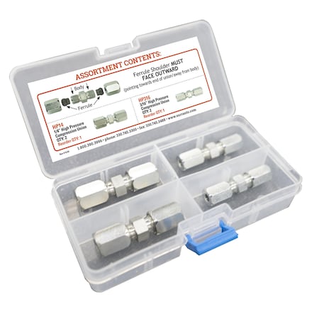 High Pressr Compression Union Assortment MPN:HP200