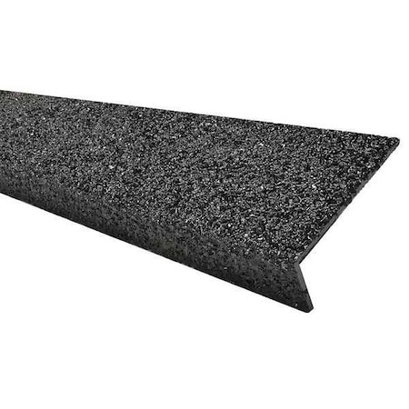 FRP Stair Nosing, Black, 36in W, Fiberglass, 9N12003X003619H MPN:9N12003X003619H