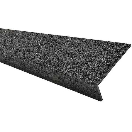 FRP Stair Nosing, Black, 48in W, Fiberglass, 9N12003X004819H MPN:9N12003X004819H