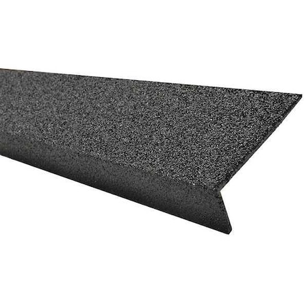 FRP Stair Nosing, Black, 48in W, Fiberglass, 9N12003X004819M MPN:9N12003X004819M