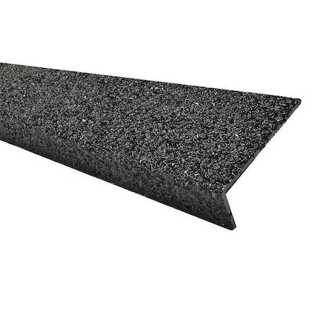 FRP Stair Nosing, Black, 60in W, Fiberglass, 9N12003X006019H MPN:9N12003X006019H