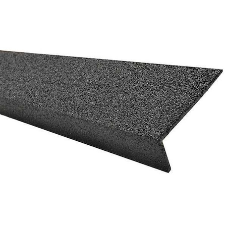 FRP Stair Nosing, Black, 60in W, Fiberglass, 9N12003X006019M MPN:9N12003X006019M