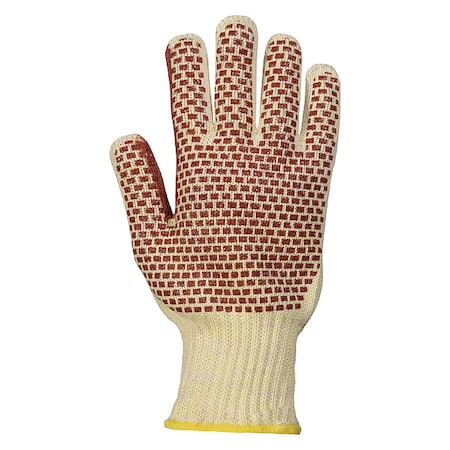 Hot Mill Gloves, Cotton, Paraactiv, Knit Seamless Knit Wrist Cuff Yellow, L, 12 PK MPN:SKC/C2NBW-L