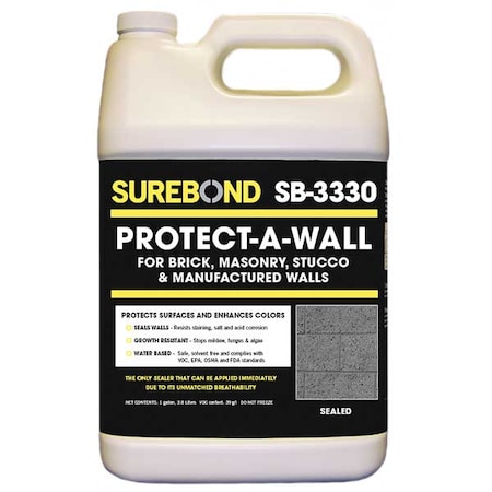 Sealer, 1 gal, Clear, Epoxy, Semi Gloss MPN:SB-3330 G