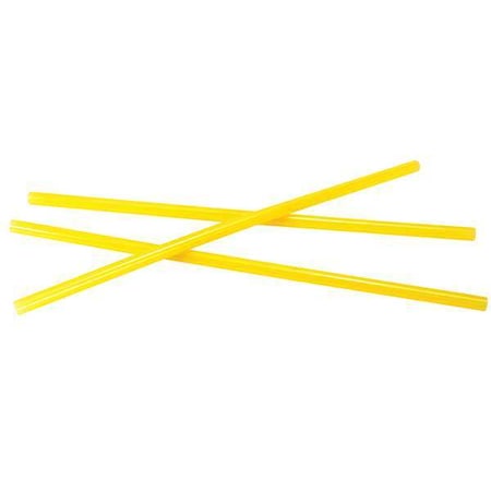 Hot Melt Adhesive, Clear, 7/16 in Dia, 10 in L, 10 sec Begins to Harden, 450 PK MPN:711R10