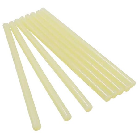 Hot Melt Adhesive, Amber, 5/8 in Dia, 10 in L, 25 sec Begins to Harden, 53 PK MPN:Q-735-5P