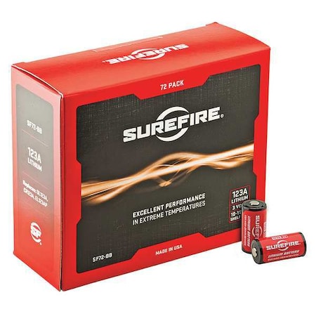 Battery, 123A, Lithium, 3V, PK72 MPN:SF72-BB