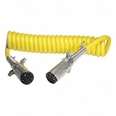 Coiled ISO/ABS Power Cord Yellow MPN:SFI155CE