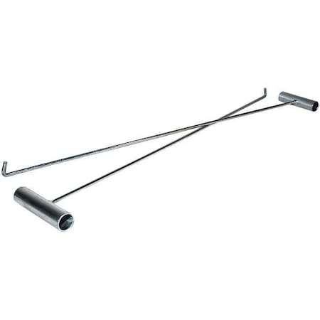 Sled Handle, 30 in.L, Gray, PK2 MPN:APH