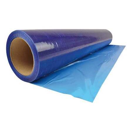 24 in Wide Duct Protection Film, 3 mil Thick, 200 ft Lg, Blue, Adhesive Backed MPN:DCR324200B