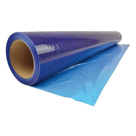3 mil Duct Protection Film, 36 in W x 200 ft L, Adhesive Back, Blue MPN:DCR336200B