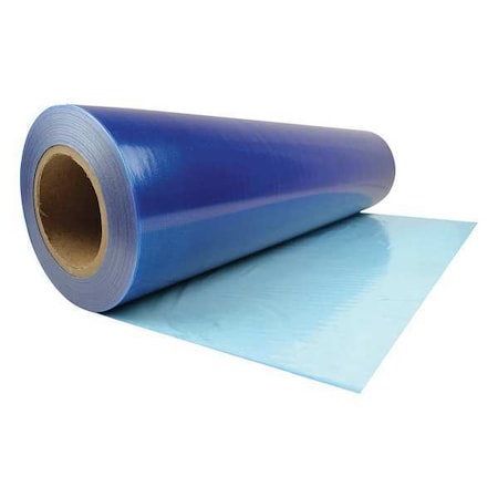 1.5 mil Thick Window Protection Film, 24 in Wide, 600 ft Length, Polyethylene, Blue MPN:W2B24600