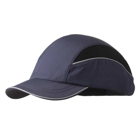 Bump Cap, Short Brim Baseball, Inner ABS Polymer, Outer Nylon, Hook-and-Loop Suspension, Navy MPN:SCARAP1NVY