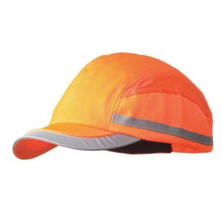 Bump Cap, Short Brim Baseball, Inner ABS Polymer, Outer Nylon, Hook-and-Loop Suspension, Orange MPN:SCARAP1ORG