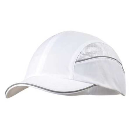 Bump Cap, Short Brim Baseball, Inner ABS Polymer, Outer Nylon, Hook-and-Loop Suspension, White MPN:SCARAP1WHT