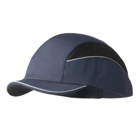 Bump Cap, Short Brim Baseball, Inner ABS Polymer, Outer Nylon, Hook-and-Loop Suspension, Navy MPN:SCARAP3NVY