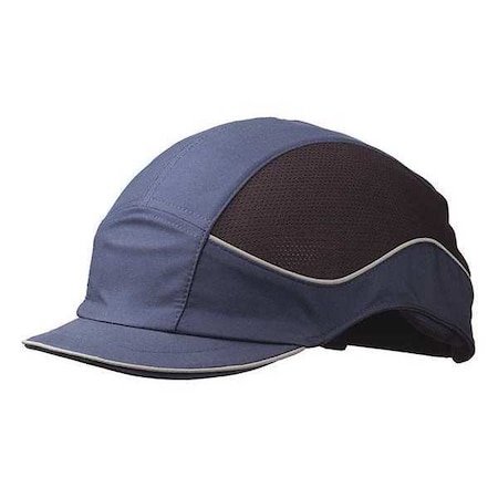 Bump Cap, Short Brim Baseball, Inner ABS Polymer, Outer Nylon, Hook-and-Loop Suspension, Navy MPN:SCARVA3NVY