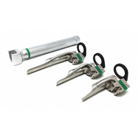 Fiber Optic Miller Laryngoscope Set, Mag MPN:SDZR-0040
