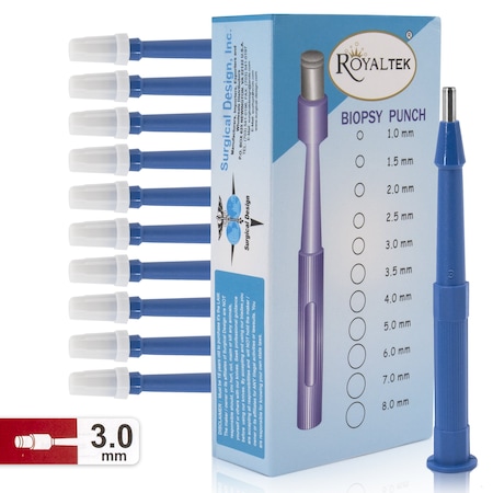Disposable Biopsy Punch, Size 3.0mm, PK10 MPN:SDZR-0052
