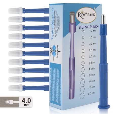 Disposable Biopsy Punch, Size 4.0mm, PK10 MPN:SDZR-0054