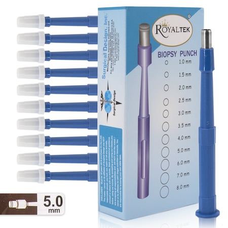 Disposable Biopsy Punch, Size 5.0mm, PK10 MPN:SDZR-0055