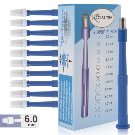 Disposable Biopsy Punch, Size 6.0mm, PK10 MPN:SDZR-0056