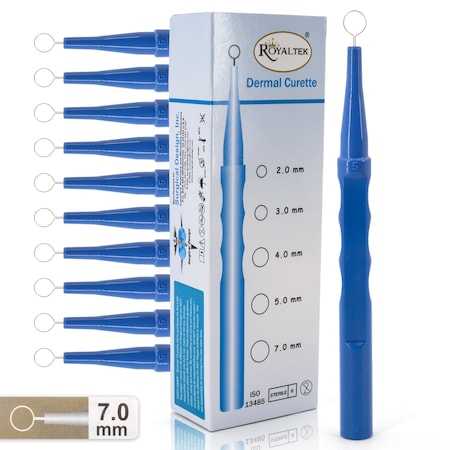 Dispsbl Dermal Curette, Sterile, 7mm, PK10 MPN:SDZR-0062