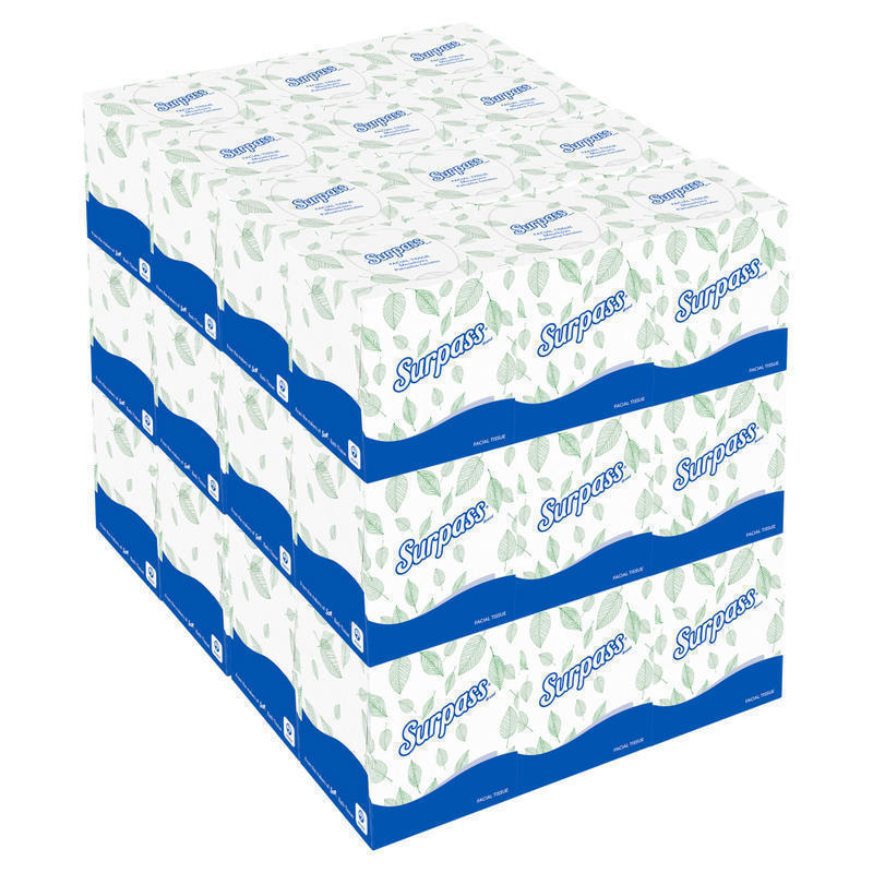 Surpass 2-Ply Facial Tissues, Boutique Cube, FSC Certified, White, 110 Tissues Per Box, Case Of 36 Boxes MPN:H21320