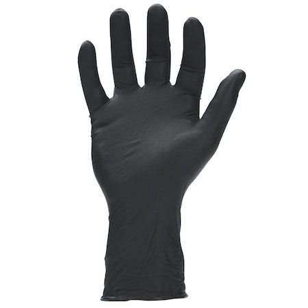 Megaman, Disposable Gloves, 8.5 mil Palm, Nitrile, Powder-Free, XS, 50 PK, Black MPN:N260881