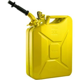 Wavian Jerry Can w/Spout & Spout Adapter Yellow 20 Liter/5 Gallon Capacity - 3011 3011*****##*