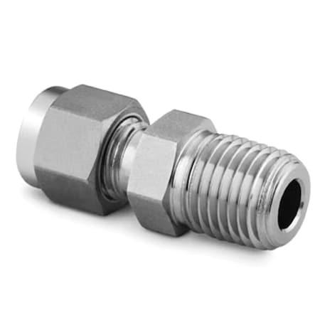 Tube Fitting, SS, M, 1/4 MPN:SS-400-1-4