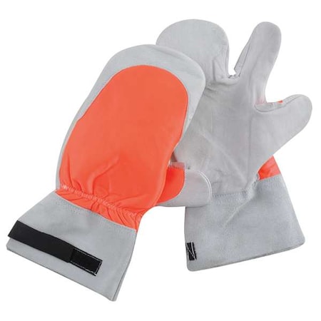 Coated Gloves, Uncoated, 2 Abrasion Level, Orange, L 1 PR MPN:250010