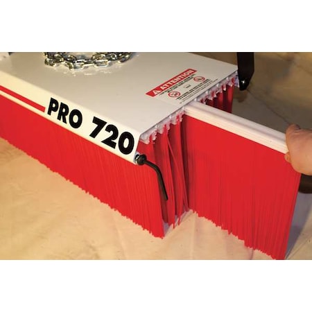 Pro Series Brushes, 72 In W, 11 In H, PK8 MPN:PBK-720