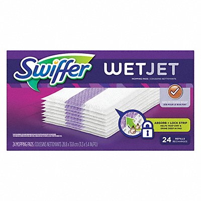 Refill Mopping Pads 3 in W White PK4 MPN:08443