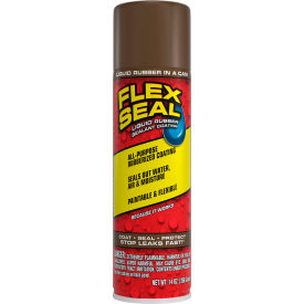 Flex Seal® Liquid Spray Rubber Sealant Coating 14 oz. Can Brown 6/Case FSBRNR20 - Pkg Qty 6