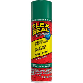 Flex Seal® Liquid Spray Rubber Sealant Coating 14 oz. Can Green 6/Case FSGRNR20 - Pkg Qty 6
