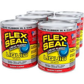 Flex Seal® Liquid® Rubber Sealant Coating 16 oz. Can Clear 6/Case LFSCLRR16 - Pkg Qty 6