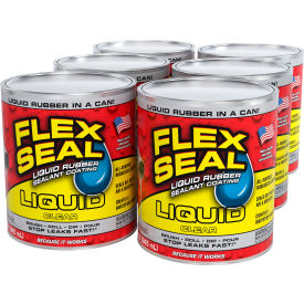 Flex Seal® Liquid® Rubber Sealant Coating 32 oz. Can Clear 6/Case LFSCLRR32 - Pkg Qty 6