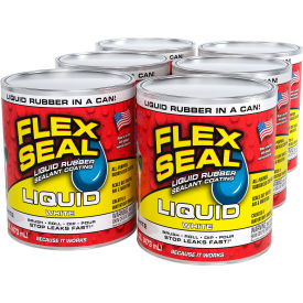 Flex Seal® Liquid® Rubber Sealant Coating 16 oz. Can White 6/Case LFSWHTR16 - Pkg Qty 6
