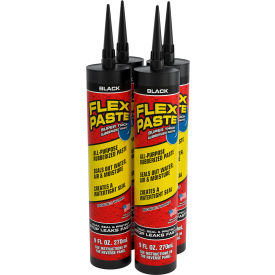 Flex Seal® Flex Paste® Super Thick Rubberized Paste 9 oz. Cartridge Black 4/Case PFSBLKR10 - Pkg Qty 4