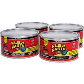 Flex Seal® Flex Paste® Super Thick Rubberized Paste 1 lb. Jar Black Pack of 4 PFSBLKR16