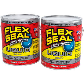 Flex Seal® Liquid® Rubber Sealant Coating 1 Gallon Can Gray 2/Case US855GRY01-2 - Pkg Qty 2