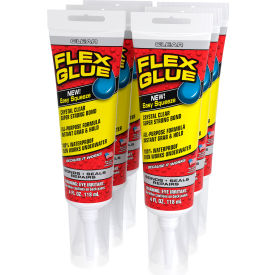 Flex Seal® Flex Glue® Waterproof Adhesive 4 oz. Tube Clear 6/Case GFSCLRR04 - Pkg Qty 6