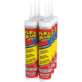 Flex Seal® Flex Glue® Waterproof Adhesive 9 oz. Pro Cartridge Clear 6/Case GFSCLRR09 - Pkg Qty 6